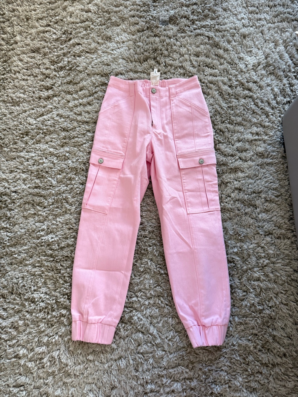 Cinq a Sept Pink Cargo Jogger pants